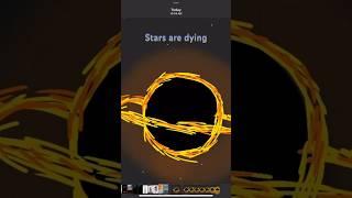 Stars are dying