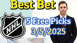  5 AI Sports Bets That WILL Cash Tonight!  NHL Picks & Predictions 