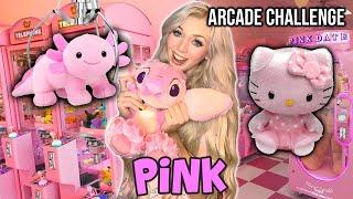 Winning Only PINK Claw Machines Prizes! (*ONE color Only Arcade Challenge!*)