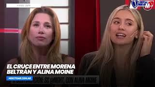 El cruce entre Morena Beltrán y Alina Moine - Minuto Argentina