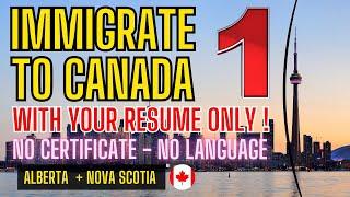 immigrate to Canada in 2025 - New Program in Alberta + Nova Scotia ! Apply now Part 1 #immigration