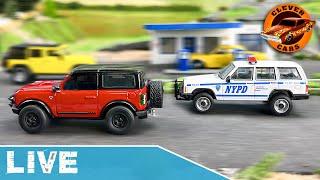 Diecast Model Cars and Trucks #stopmotion Race & Crash