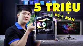 CẤU HÌNH PC GIÁ RẺ 5 TRIỆU CẢ MÀN HÌNH ? GTX 960 2G VÀ CPU I5 4690 CHIẾN GAME NTN ?