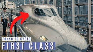 Riding Japan's Shinkansen Bullet Train in FIRST CLASS (300km/h) 