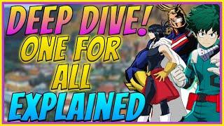 Deep Dive: One For All and its history | Anime Deep Dive | We The Celestials