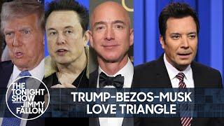 Elon Musk Third Wheels Trump and Bezos, North Korean Hackers Stole Over $1B in Crypto | Tonight Show