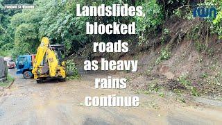 Landslides, blocked roads after heavy rains in SVG