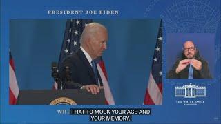 President Biden responds to criticism after he misspoke and said 'Vice President Trump'