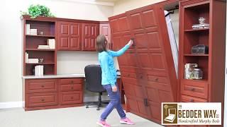 How to Open a Vertical Wood Murphy Bed from the Bedder Way Company