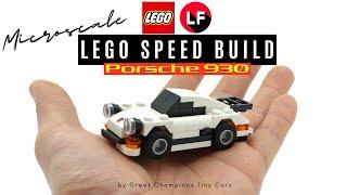 LEGO Porsche 911 - 930 Microscale MOC by LegoFranco Speed Build & Review