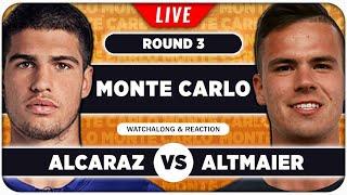ALCARAZ vs ALTMAIER • ATP Monte Carlo 2025 • LIVE Tennis Watchalong