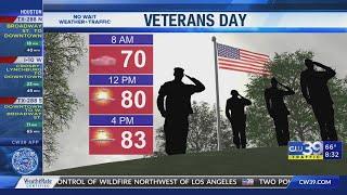 Veterans Day weather forecast with chief meteorologist Jonathan Novack | CW39 HOUSTON