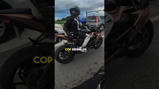 the cop at the end  #shorts #motovlog #motorcycle #bikelife