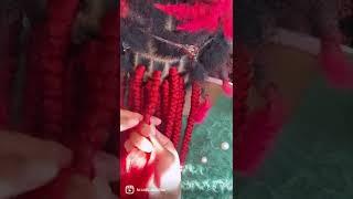 EASY tutorial HOW TO MAKE BRAIDS ON TOP OF DREADS EP.13#box braids #locs