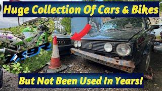 This Man Has A Massive Collection Of Classic Cars & Bikes…. But They’ve Not Been Used In Years!