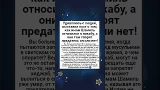 Удивляюсь с людей, выставил пост о том, как имам Шамиль относился к никабу, а они там спорят