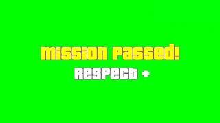 GTA Mission passed (Green Screen) BASS BOOSTED