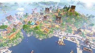 Finishing the BEST Perfect Minecraft Survival Town Fir YOU