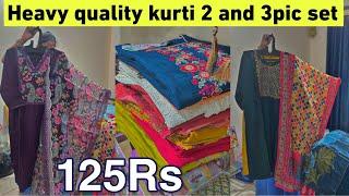 Kurti wholesale market in Mumbai/Heavy quality Kurti set at cheapest price at sain fashion