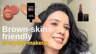 Minimal, Everyday Makeup For Indian Skin Tone + Skin Prep | Office Collage Makeup | Affordable