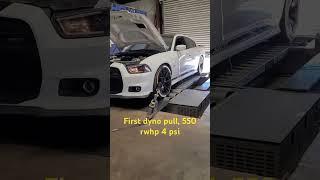 Supercharged Dodge Charger Srt low boost dyno pull/ Torqstorm