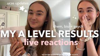 opening my a level results | grades/ucas reactions 