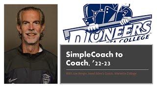 SimpleCoach to Coach with Joe Bergin, Head Men's Coach at Marietta College