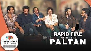 Salman Khan - Manmauji | Shah Rukh Khan - Dilwale | FUNNY Rapid Fire Of Paltan Team