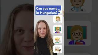 Can you name these five common jobs in Hungarian? #learnhungarian #easylearning #vocabulary #jobs