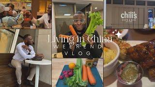 Weekend Vlog: My Healthy Habits| Intermittent Fasting| Chilis with friends #livinginchina