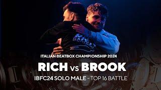 RICH vs BROOK | IBF CHAMPIONSHIP 2024 | SOLO MALE | Top 16