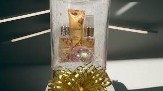 Snow Jar gift idea with string lights #giftideas #chrismasgift