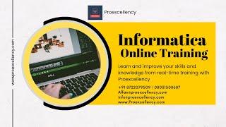 Informatica Online Training Learn comprehensive guideline with real-time trainer | proexcellency