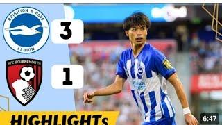 Brighton vs Bournemouth 3-1 resumen y goles del partido completo /Premier league