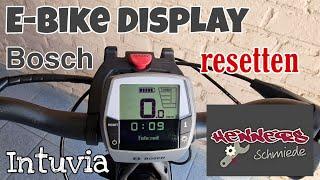 Keine Unterstützung bei meinem E-Bike  . Bosch Intuvia resetten. Display reagiert nicht mehr.