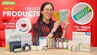 NEW Stationery from Feb 2025 at JetPens! | New Stamps, Washi Tapes, & Inks! ️