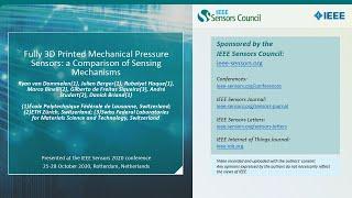 Fully 3D Printed Mechanical Pressure Sensors: a Comparison of Sensing Mechanisms