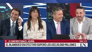 El blanqueo en efectivo superó los US$20.000 millones; "El pase 2024" entre Feinmann y Rossi