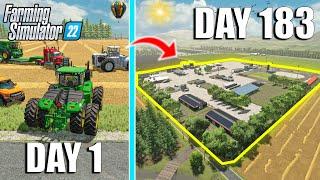 I SPENT 6 MONTHS turning FLAT LAND into a MEGA FARM (MEGA FARM CHALLENGE) | Farming Simulator 22
