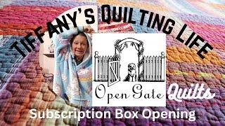 Opening The July 2024 Open Gate Quilts Project Box Time-Lapse Mix