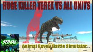 HUGE KILLER TEREX VS ALL UNITS - Animal Revolt Battle Simulator - Den4ik-ARBSimulator