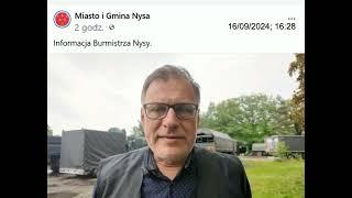 Powódź w Nysie. Burmistrz - Słońce Nysy, sam sobie zaprzecza o groźbie powodzi w Nysie.