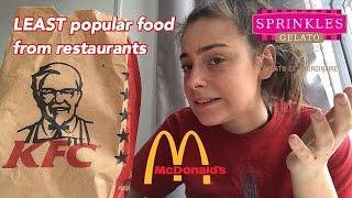 Trying the LEAST POPULAR orders at fast food restaurants