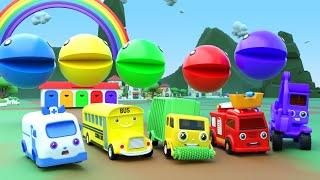 Bath Song for Baby - Learn Vehicle Names and Color Change, Cars Cartoon - Nursery Rhymes & Kid Songs