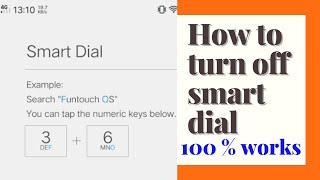 How to turn off smart dial in vivo #shorts