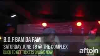 Promotion for June 18th  aftonshows.com bdf bamdafam