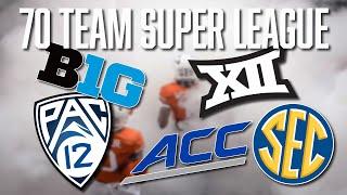 Proposed Super League Including All 70 Members of the Former Power 5 Conferences | CFB