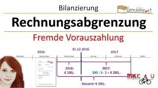 Rechnungsabgrenzung - fremde Vorauszahlung