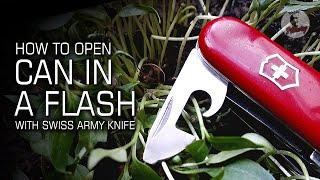 Swiss Can Opener | Victorinox Swiss Army Knife Huntsman