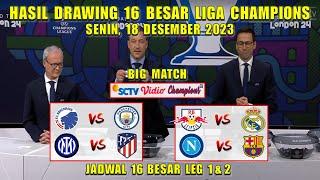 Hasil Drawing 16 Besar Liga Champions 2024 ~ NAPOLI vs BARCELONA ~ COPENHAGEN vs MAN CITY ~ UCL 2024